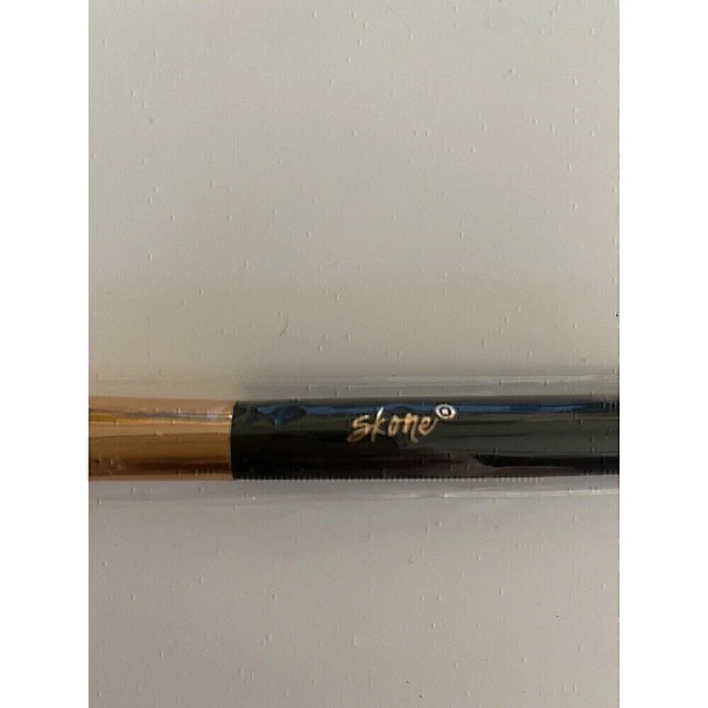 NEW Skone Black Handle Rose Gold Round Brush Tip Large Eyeshadow Makeup Brush